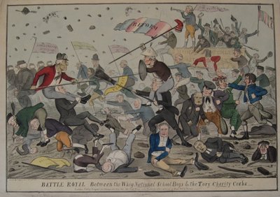 Battle Royal between the Whig National School Boys & the Tory Charity Crabs by Unbekannt Unbekannt